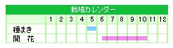 栽培カレンダー