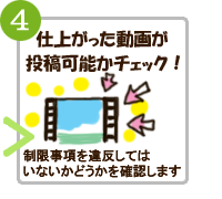 エンコード後の動画が制限に違反していないかチェック