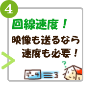 高品質なビデオ通話を実現するなら回線速度も必要です