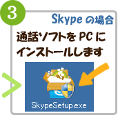 通話ソフトのインストール